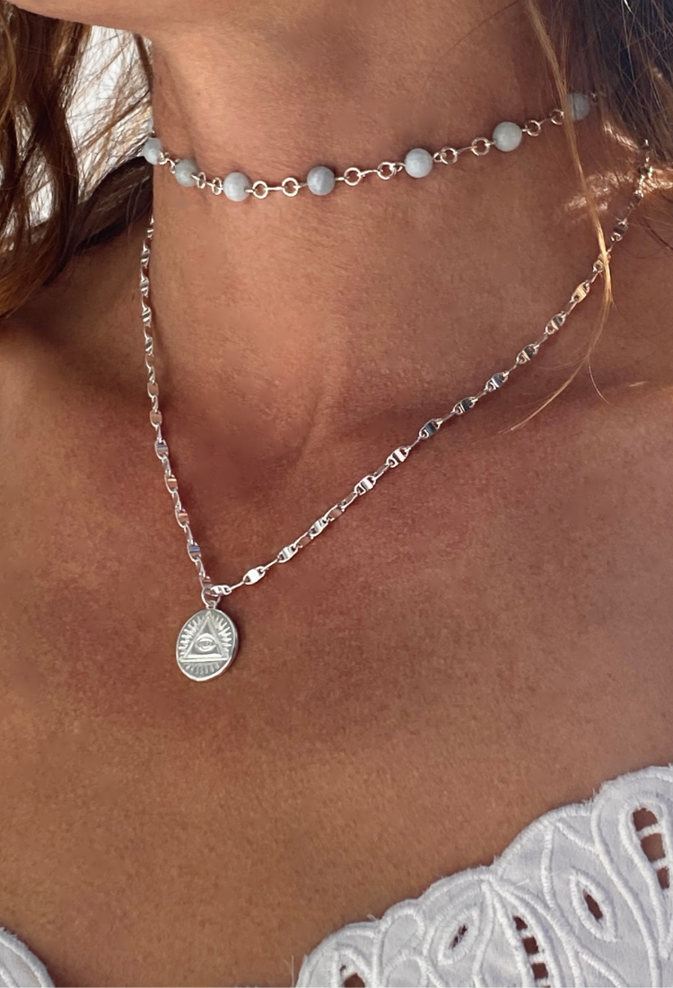 Aquamarine choker 2025