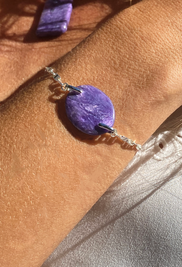 Charoite Natural Stone Bracelet