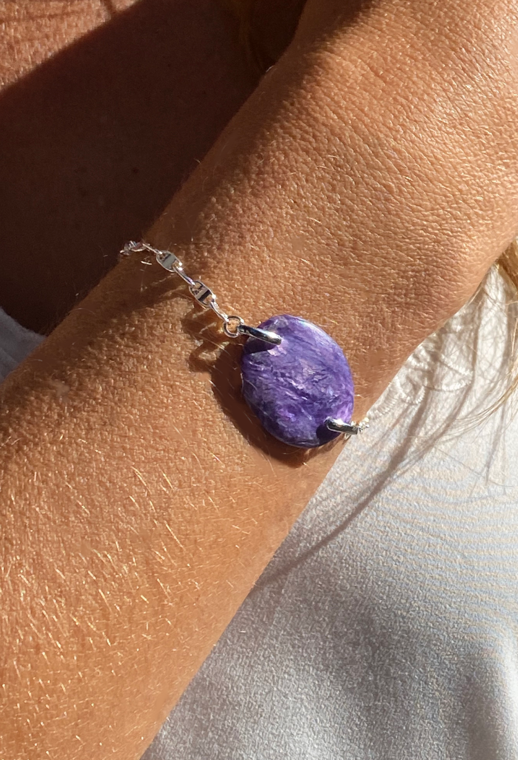 Charoite Natural Stone Bracelet