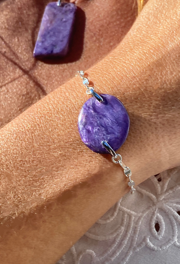 Charoite Natural Stone Bracelet