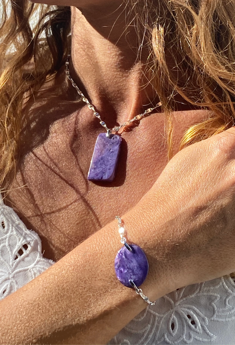 Charoite Natural Stone Bracelet