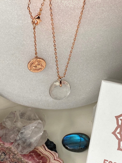 Optical Calcite Crystal Necklace