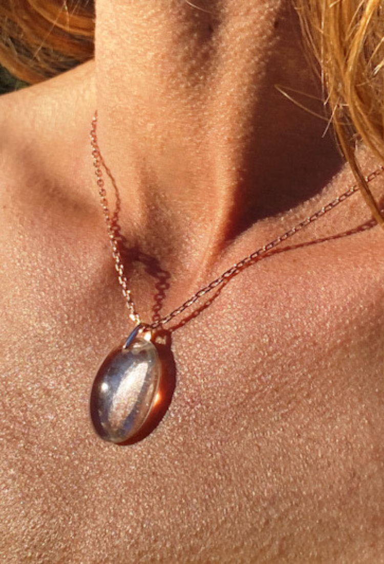 Optical Calcite Crystal Necklace