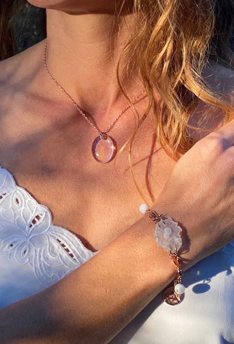 Optical Calcite Crystal Necklace